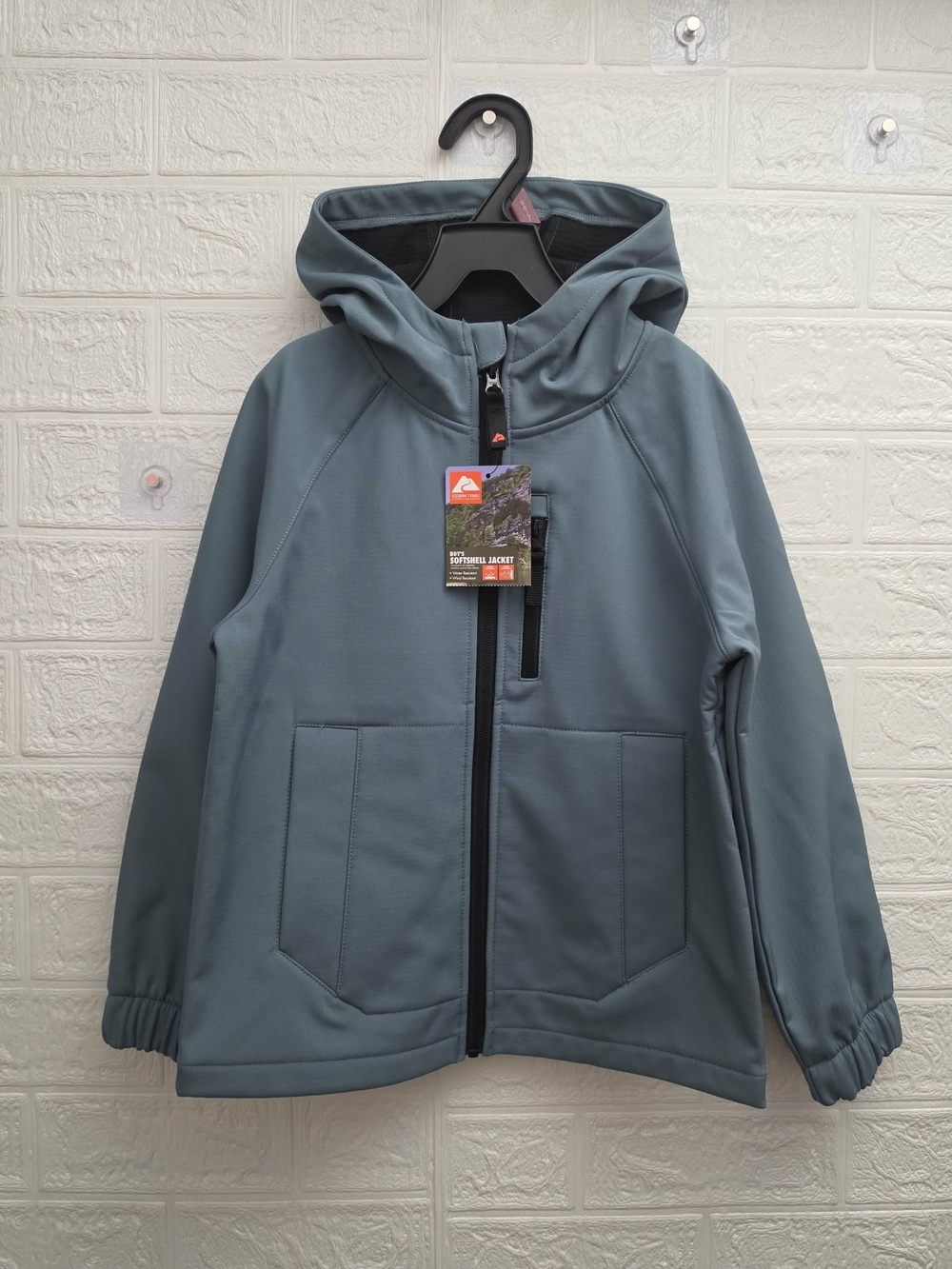 Ozark Trail Big Boys Hooded Softshell Jacket Lightweight, New